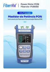 POWER METER MEDIDOR OPTICO DE POTENCIA PON FV8050 - FIBERVIX
