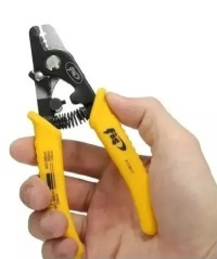 ALICATE DECAPADOR DE FIBRA 3 POSICOES - AMARELO