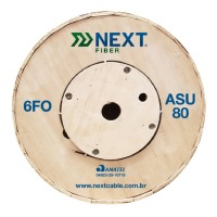 CABO OPTICO 06FO ASU80 NR 3KM - NEXT FIBER